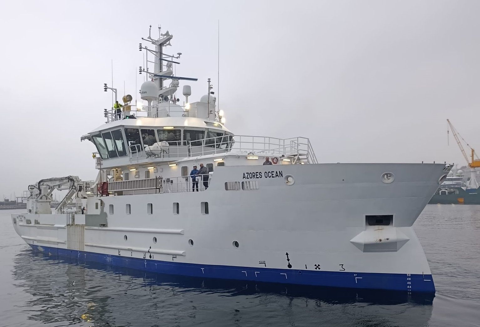 Azores Ocean, Buque oceanográfico con trabajos de electrónica naval realizados por Edimar